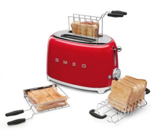 Smeg broodrooster TSF01 rood